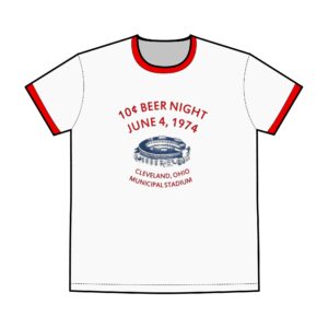 Cleveland Municipal Stadium Men's Staple Ringer Tee