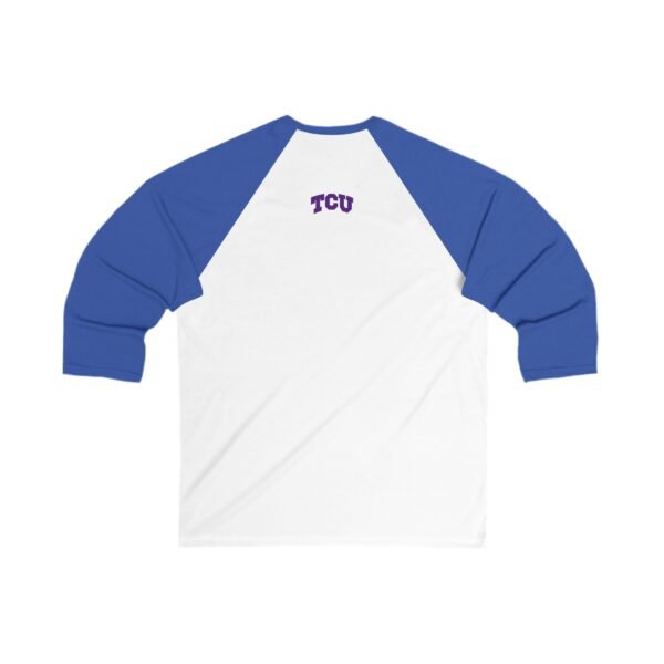 TCU Horned Frogs Unisex 3/4 Sleeve Baseball Tee - Image 12