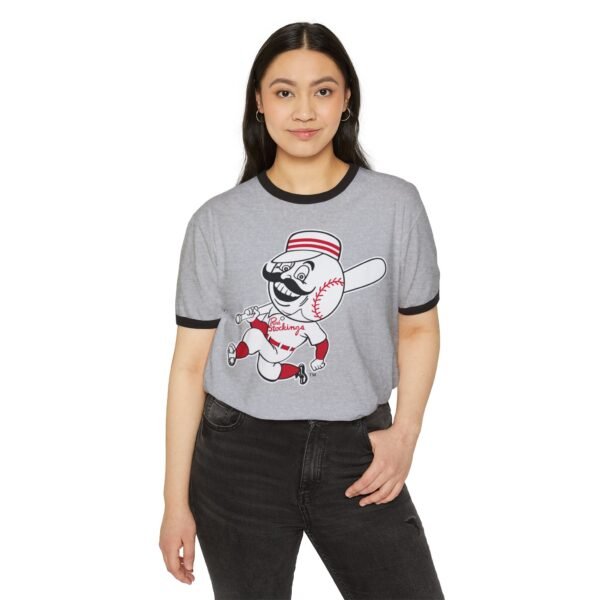 Cincinnati Reds Unisex Cotton Ringer T-Shirt - Image 3