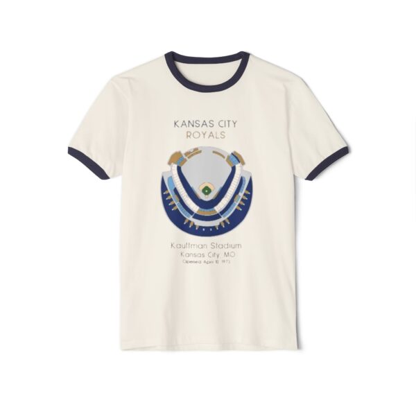 Kansas City Royals Kaufman Stadium Unisex Cotton Ringer T-Shirt