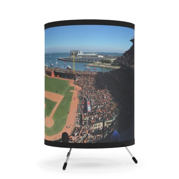 San Francisco Giants Oracle Park Tripod Lamp with High-Res Printed Shade, USCA plug - Image 4