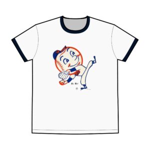 New York Mets Mr. Met Men's Staple Ringer Tee