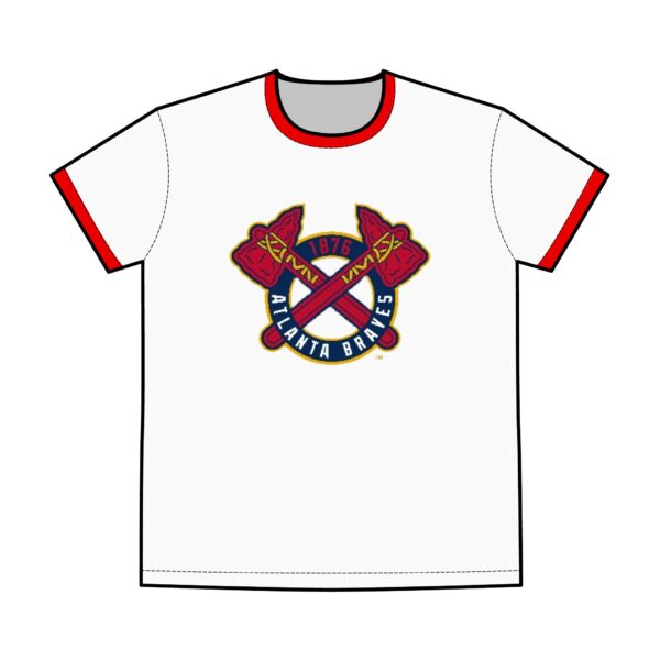 Atlanta Braves Men's Staple Ringer Tee - Image 3