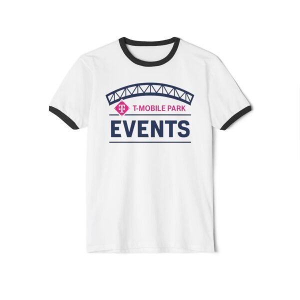 Seattle Mariners T-Mobile Park Unisex Cotton Ringer T-Shirt - Image 9