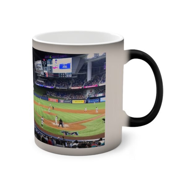 Miami Marlins loanDepot park Color-Changing Mug, 11oz - Image 3