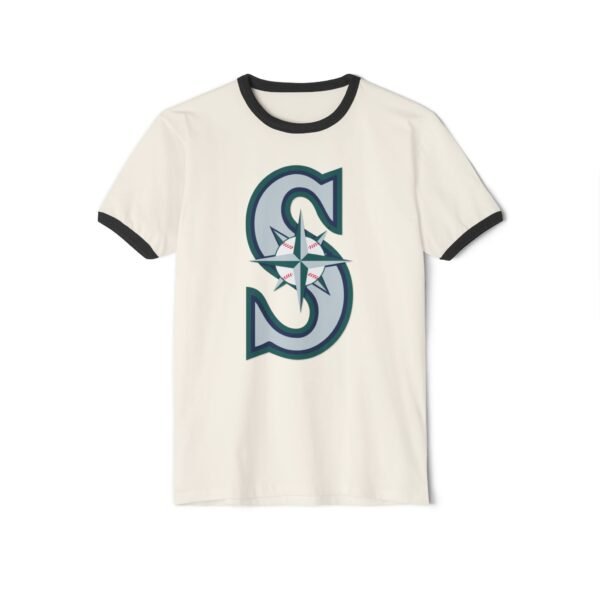 Seattle Mariners Unisex Cotton Ringer T-Shirt - Image 5