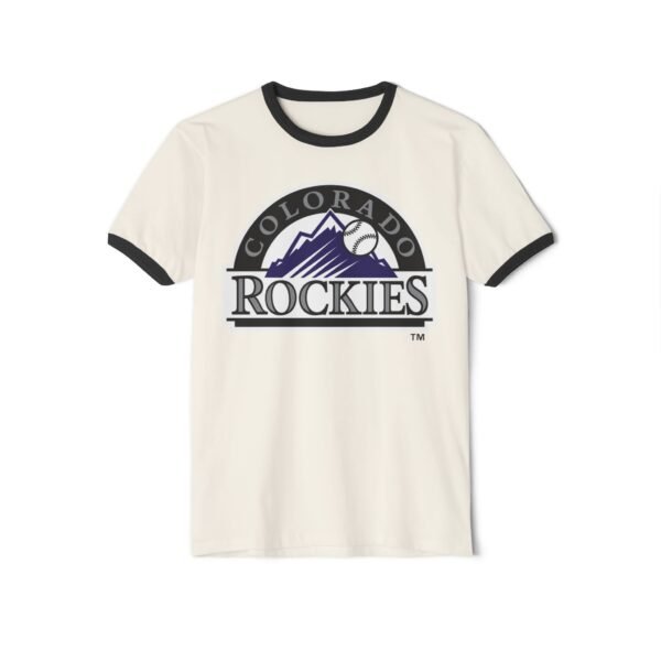 Colorado Rockies Unisex Cotton Ringer T-Shirt - Image 5
