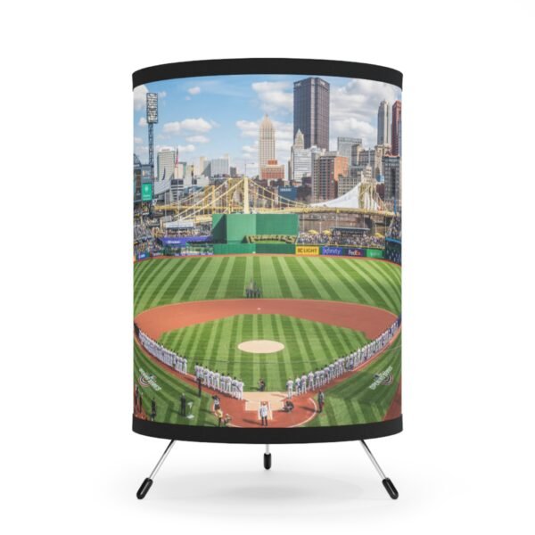 Pittsburgh Pirates PNC Park Tripod Lamp with High-Res Printed Shade, USCA plug