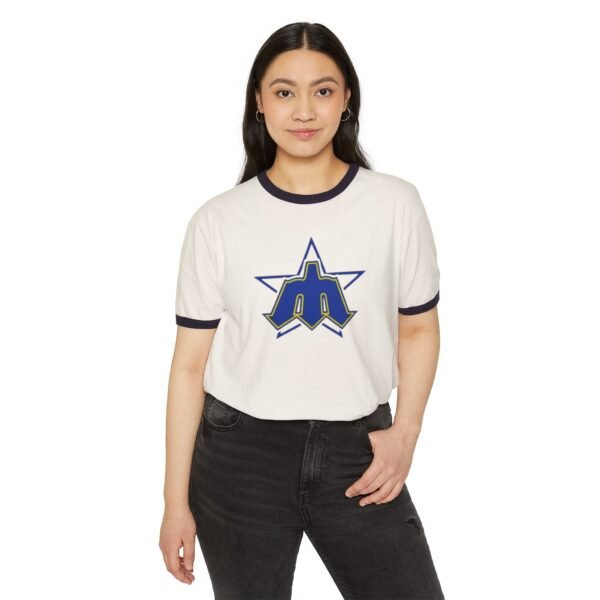 Seattle Mariners Unisex Cotton Ringer T-Shirt - Image 3