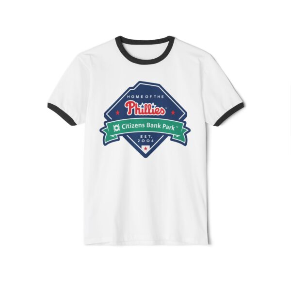 Philadelphia Phillies Citizens Bank Park Unisex Cotton Ringer T-Shirt - Image 13