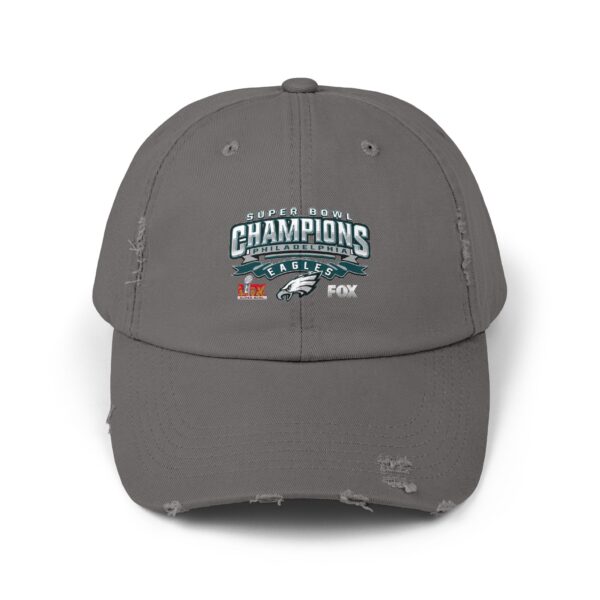 Philadelphia Eagles Super Bowl LIX Champions Unisex Distressed Cap - Image 13