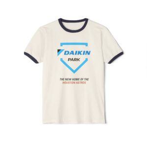 Houston Astros Daikin Park Unisex Cotton Ringer T-Shirt