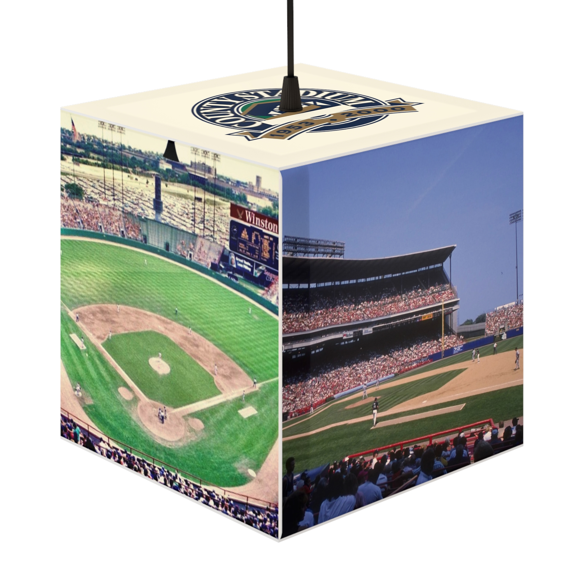 Milwaukee Brewers County Stadium Light Cube Lamp
