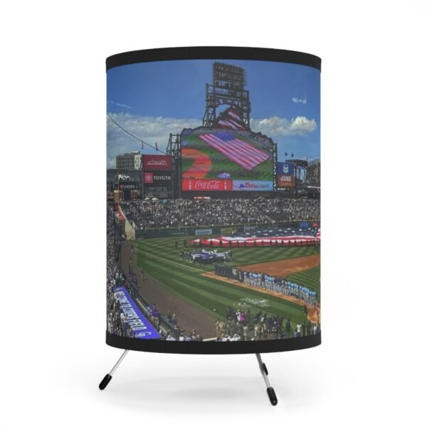Colorado Rockies Coors Field Tripod Lamp with High-Res Printed Shade, USCA plug - Image 2
