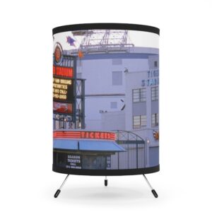 Detroit Tigers Detroit Stadium Tripod Lamp with High-Res Printed Shade, USCA plug