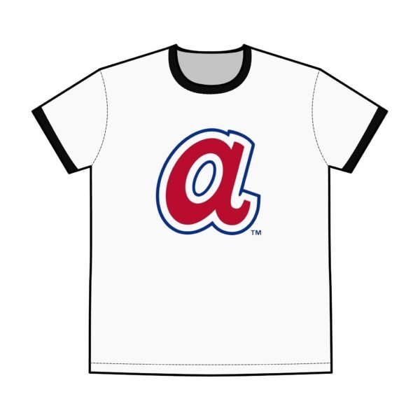Atlanta Braves Men's Staple Ringer Tee - Image 5