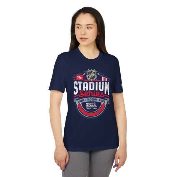 Detroit Red Wings vs Columbus Blue Jackets 2025 Stadium Series Adidas Unisex Sport T-shirt - Image 11