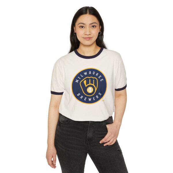 Milwaukee Brewers Unisex Cotton Ringer T-Shirt - Image 7