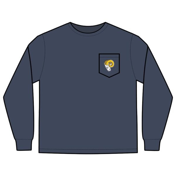 Los Angeles Rams Vintage Unisex Long Sleeve Pocket T-Shirt
