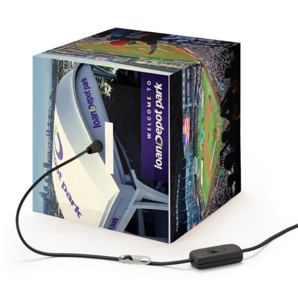 Miami Marlins loanDepot park Light Cube Lamp - Image 3
