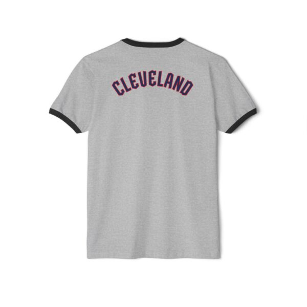 Cleveland Guardians Progressive Field Unisex Cotton Ringer T-Shirt - Image 2