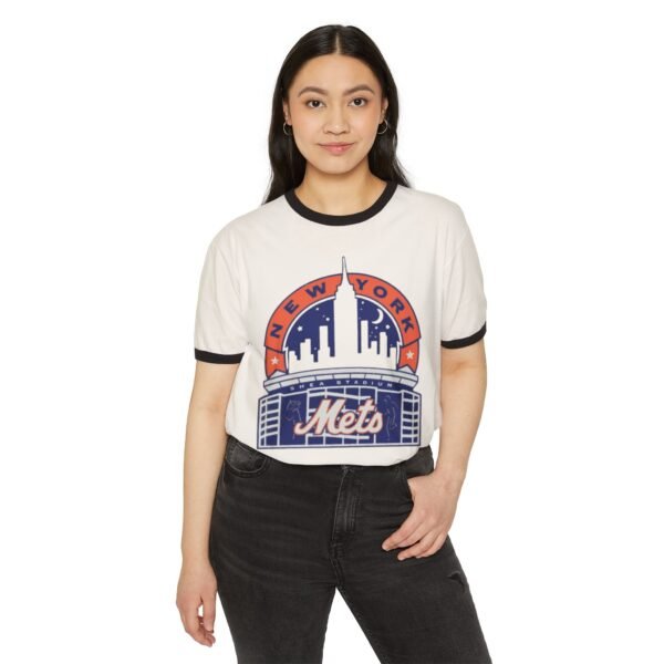 New York Mets Shea Stadium Unisex Cotton Ringer T-Shirt - Image 11