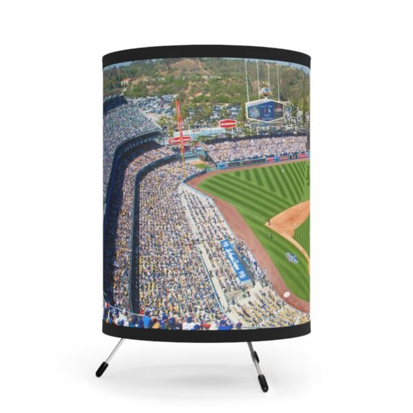 Los Angeles Dodgers Stadium Tripod Lamp with High-Res Printed Shade, USCA plug - Image 2