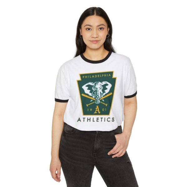 Philadelphia Athletics Unisex Cotton Ringer T-Shirt - Image 11