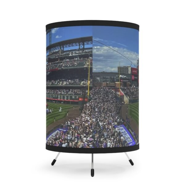 Colorado Rockies Coors Field Tripod Lamp with High-Res Printed Shade, USCA plug - Image 3