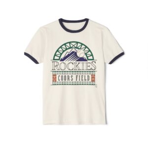 Colorado Rockies Coors Field Unisex Cotton Ringer T-Shirt