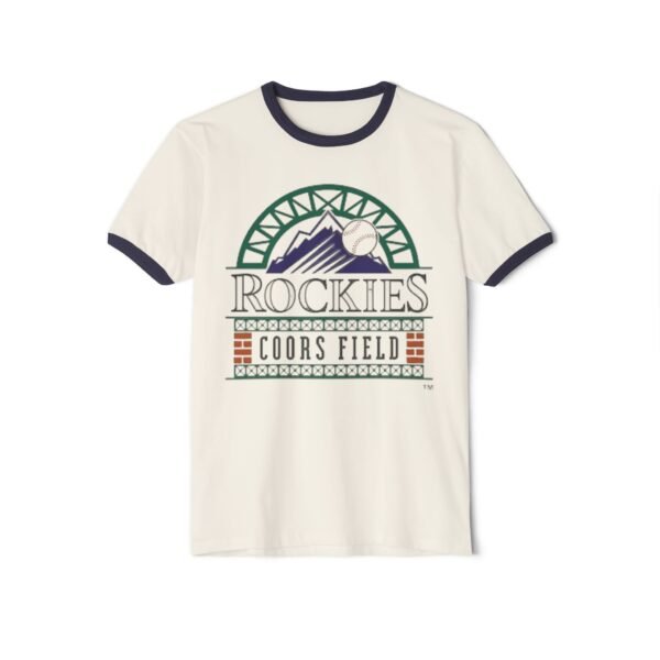 Colorado Rockies Coors Field Unisex Cotton Ringer T-Shirt