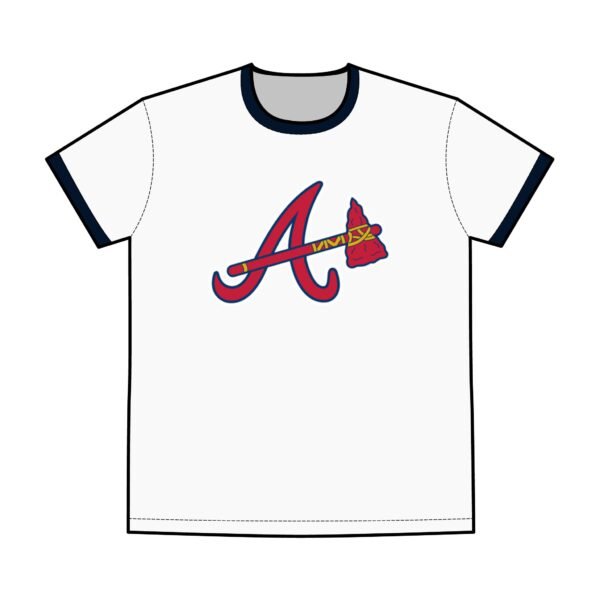 Atlanta Braves Men's Staple Ringer Tee - Image 3