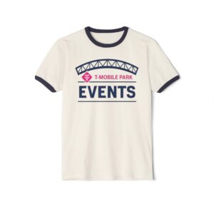 Seattle Mariners T-Mobile Park Unisex Cotton Ringer T-Shirt