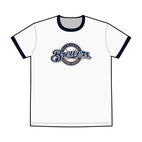 Milwaukee Brewers Men's Staple Ringer Tee - Image 3