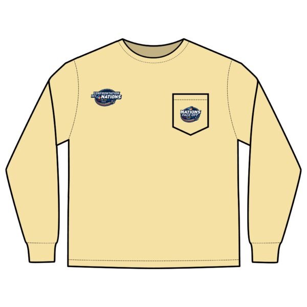 2025 4 Nations Face-Off Unisex Long Sleeve Pocket T-Shirt - Image 3