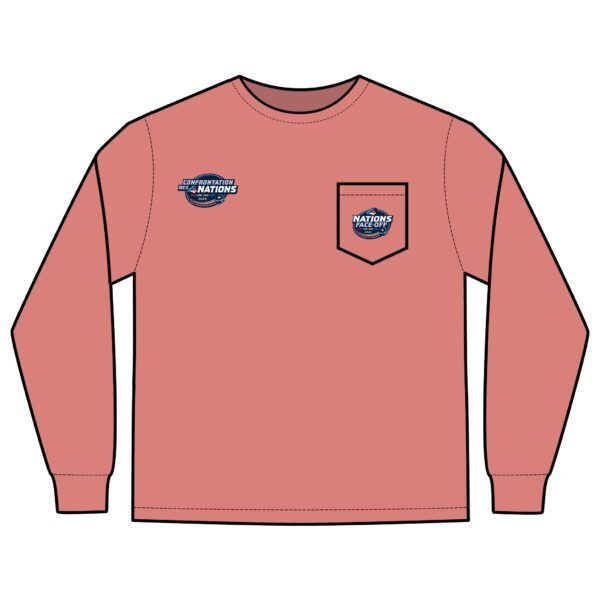 2025 4 Nations Face-Off Unisex Long Sleeve Pocket T-Shirt - Image 7