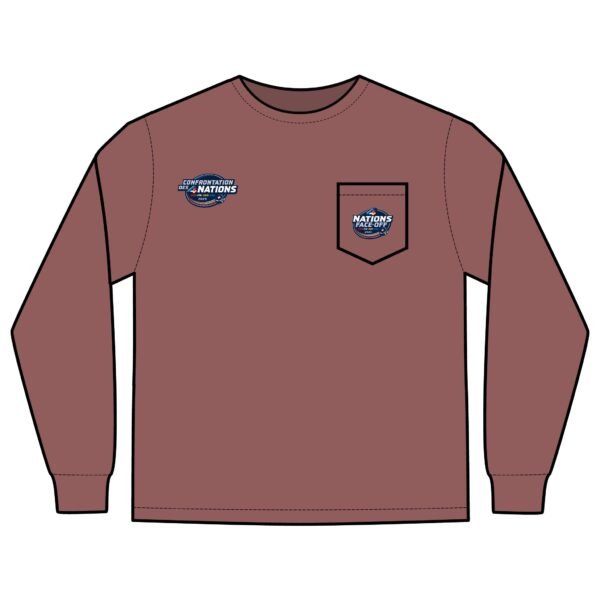 2025 4 Nations Face-Off Unisex Long Sleeve Pocket T-Shirt - Image 19