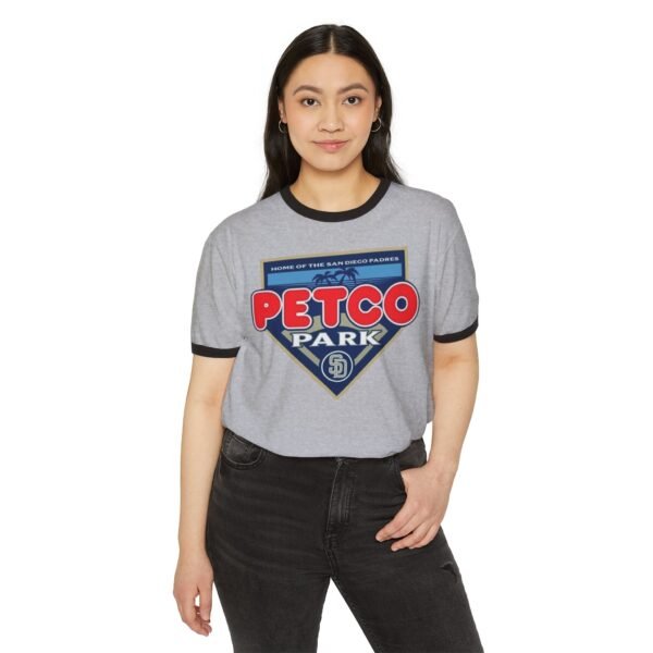 San Diego Padres Petco Park Unisex Cotton Ringer T-Shirt - Image 15