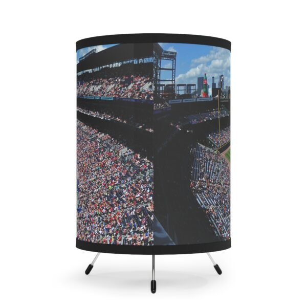 Atlanta Braves Turner Field Tripod Lamp with High-Res Printed Shade, USCA plug - Image 3