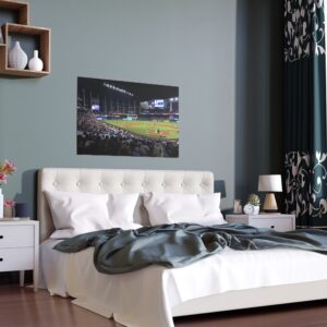 Miami Marlins loanDepot park Indoor and Outdoor Silk Posters