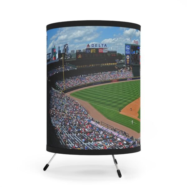 Atlanta Braves Turner Field Tripod Lamp with High-Res Printed Shade, USCA plug - Image 2