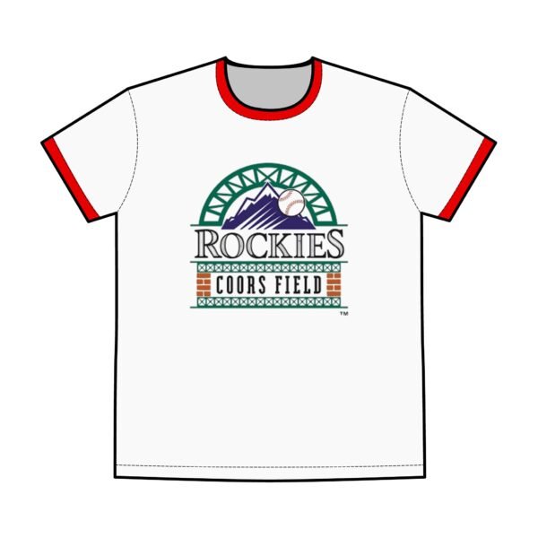 Colorado Rockies Coors Field Men's Staple Ringer Tee - Image 5