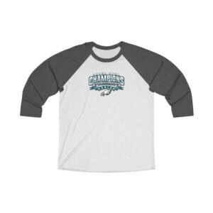 Philadelphia Eagles Super Bowl LIX Champions Unisex Tri-Blend 3/4 Raglan Tee