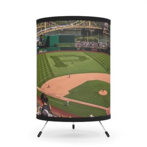 Pittsburgh Pirates PNC Park Tripod Lamp with High-Res Printed Shade, USCA plug