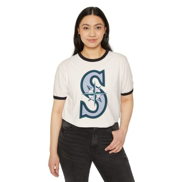 Seattle Mariners Unisex Cotton Ringer T-Shirt - Image 7