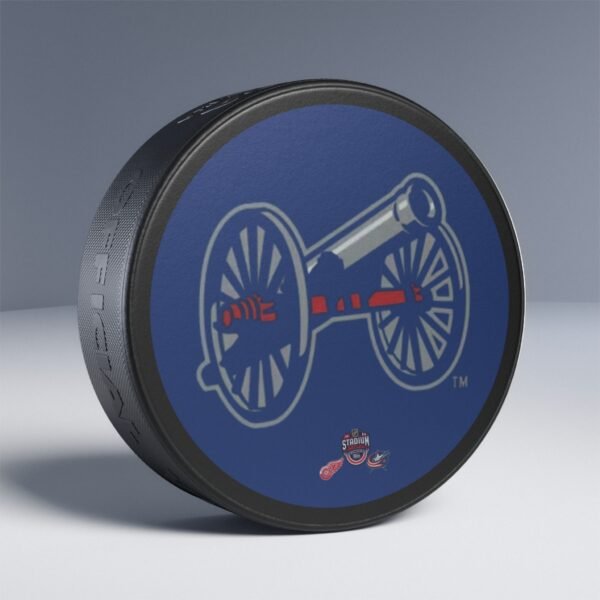 Detroit Red Wings vs Columbus Blue Jackets 2025 Stadium Series Hockey Puck - Image 4
