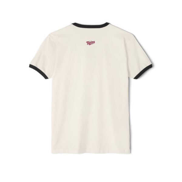 Minnesota Twins Metropolitan Baseball & Football Stadium Unisex Cotton Ringer T-Shirt - Image 6