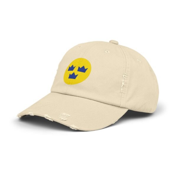 2025 4 Nations Face-Off Sweden Unisex Distressed Cap - Image 2