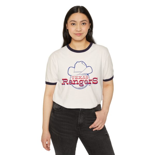Texas Rangers Unisex Cotton Ringer T-Shirt - Image 3