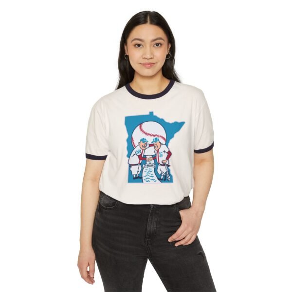 Minnesota Twins Unisex Cotton Ringer T-Shirt - Image 3